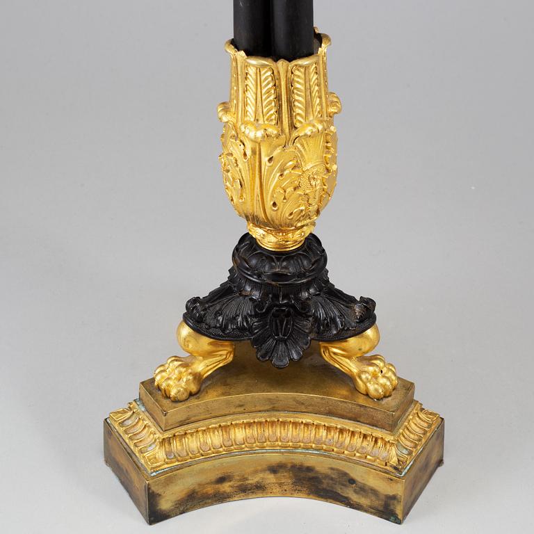 A late empire candelabrum, late 19th century.