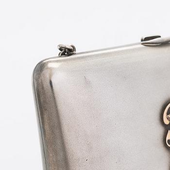 A silver evening bag and eyeglass case, Oulu 1926 and Turku 1934, Finland.