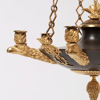 An Empire 19th century six-light hanging-lamp.