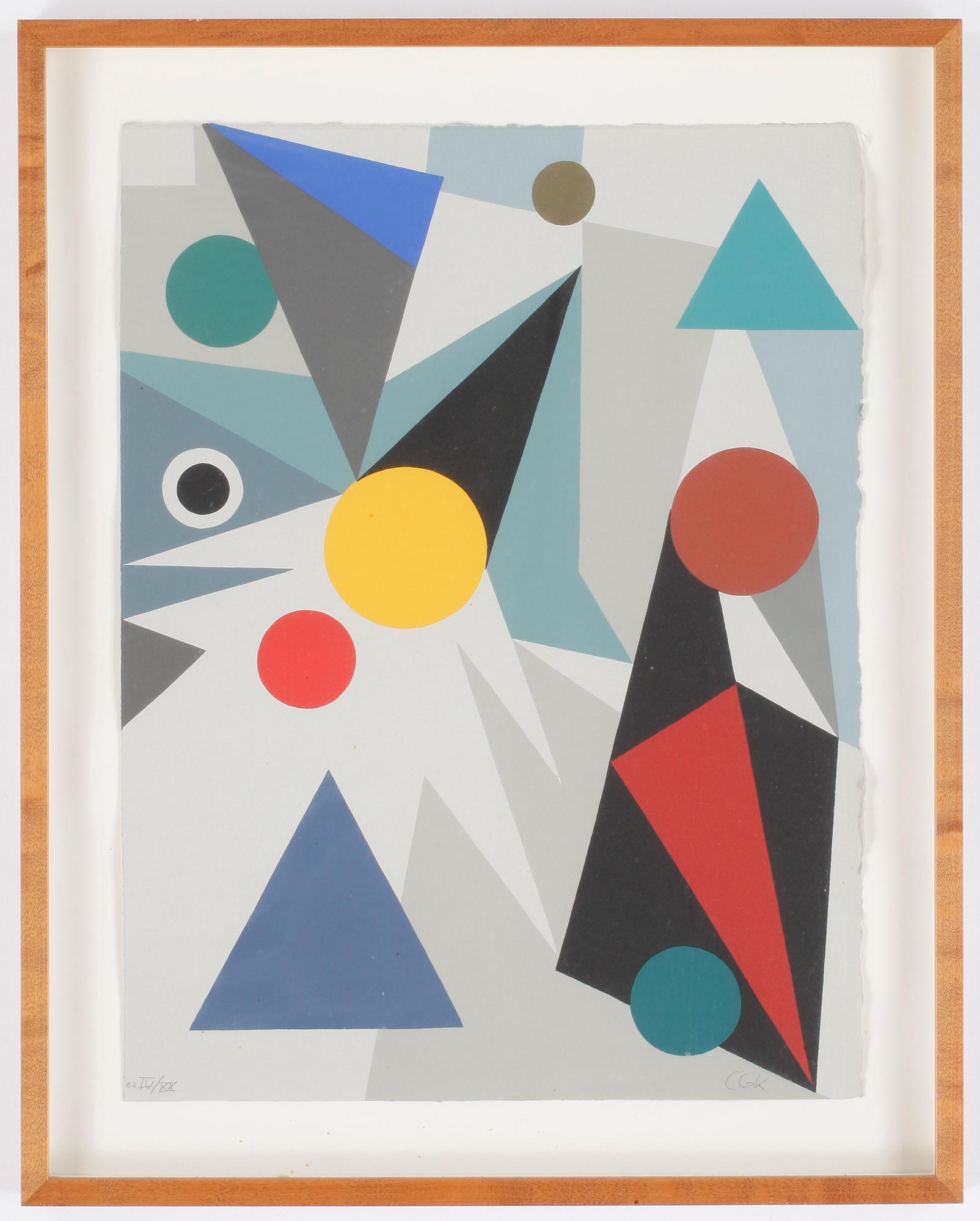 C GÖRAN KARLSSON, färgserigrafi, signerad o numrerad EA, IV/XX.