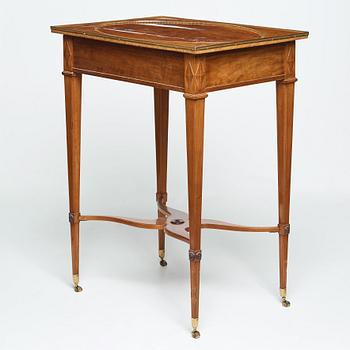 A late Gustavian circa 1800 table by Fredrik August Eckstein (master in Stockholm 1794-1814).