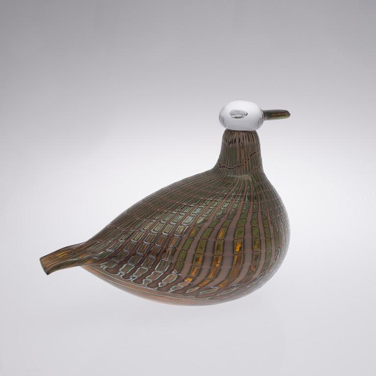 OIVA TOIKKA, GLASS BIRD. Sign. Oiva Toikka Nuutajärvi Notsjö, 171/1000.