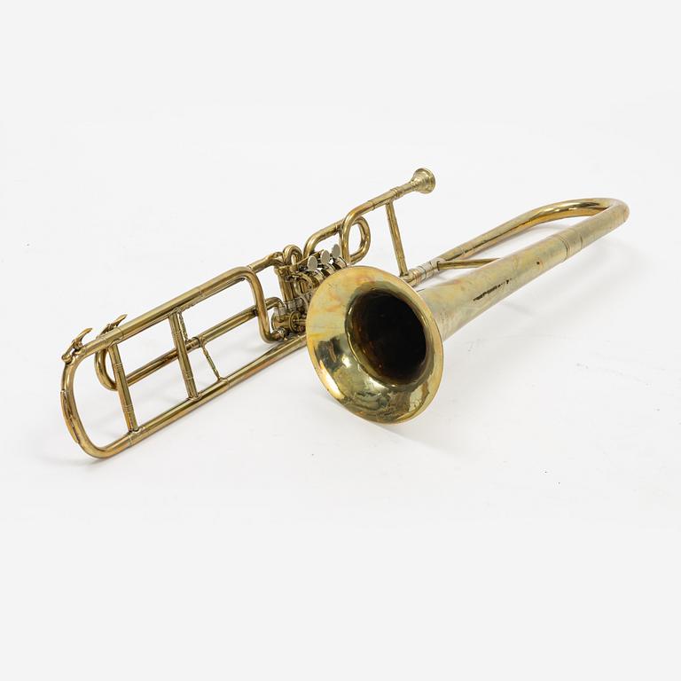 A Valve Trombone, I K Gottfried Copenhagen, first part of the 20th Century.