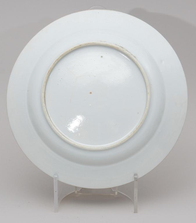 BÅLSKÅL MED FAT, porslin. Kina, 1700-tal.