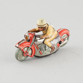 LEKSAK, Schuco Sport motorcykel, Tyskland, 1930/40-tal.