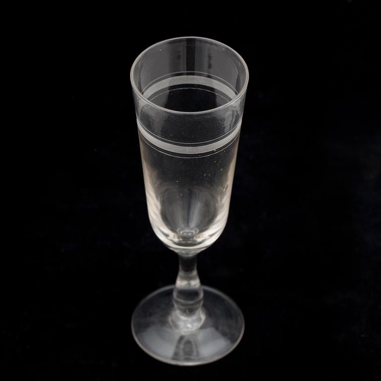 CHAMPAGNEGLAS, 21 st snarlika, 1900-talets första hälft.