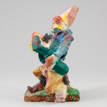 TOMMY ÖSTMAR, sculpture in painted plaster signed and numbered 1/5 dated 1974.