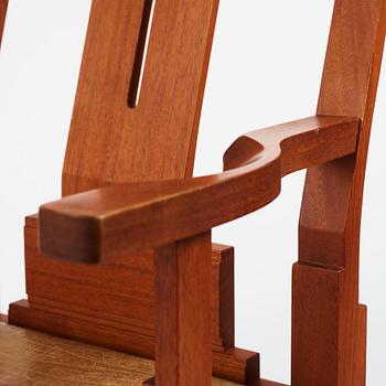 John Kandell, a set of six "Solitär" chairs, Källemo, Värnamo post 1985.