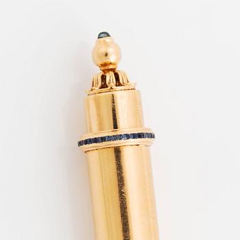 A 20K gold pen with the monogram of Gustav V.