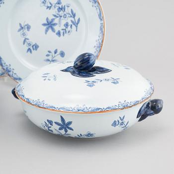 SERVISDELAR, 43 st, porslin, "Ostindia", Rörstrand, 1900-talets andra hälft.