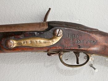 FLINTLÅSGEVÄR, Tower, 1800-tal, märkt Gregorius Rex.