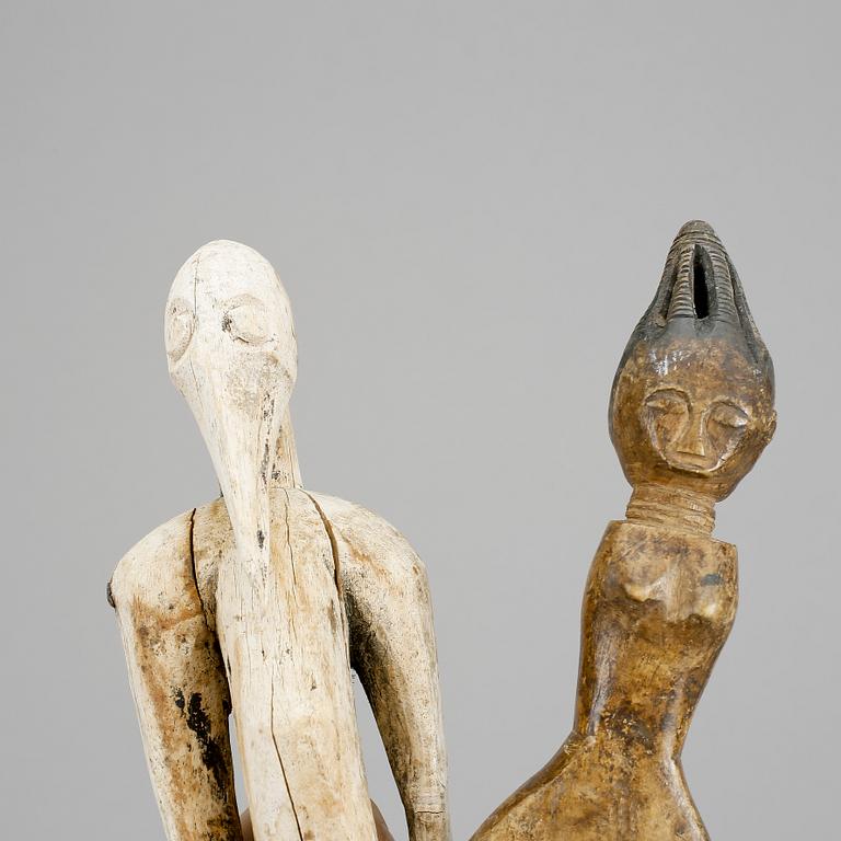 STATYETTER, 2 st, Afrika, 1900-tal.