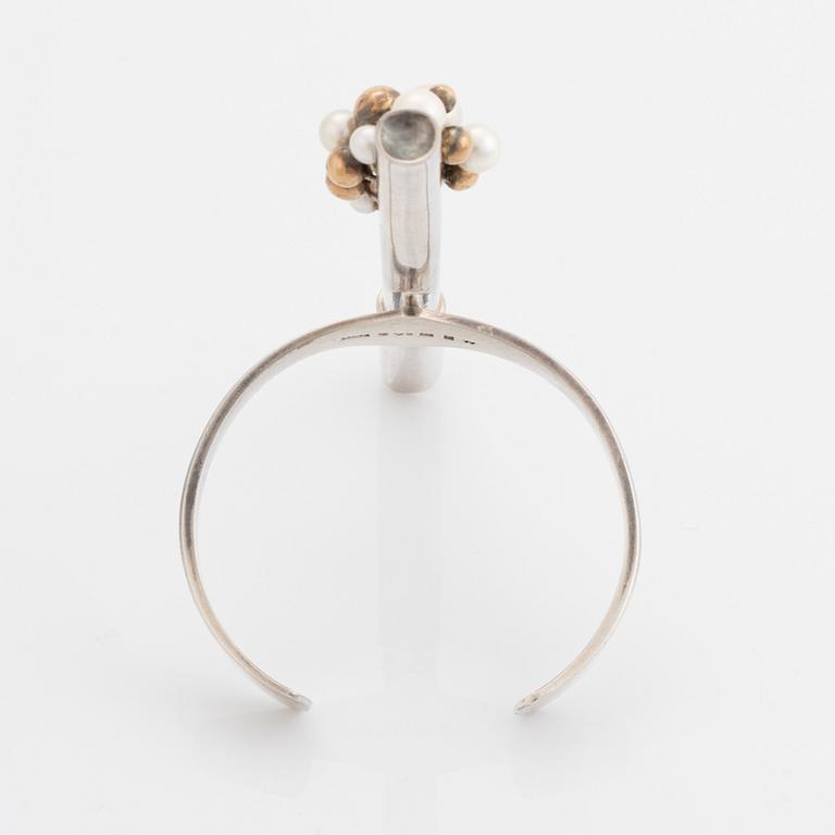 Sigurd Persson, silver and pearl bangle.