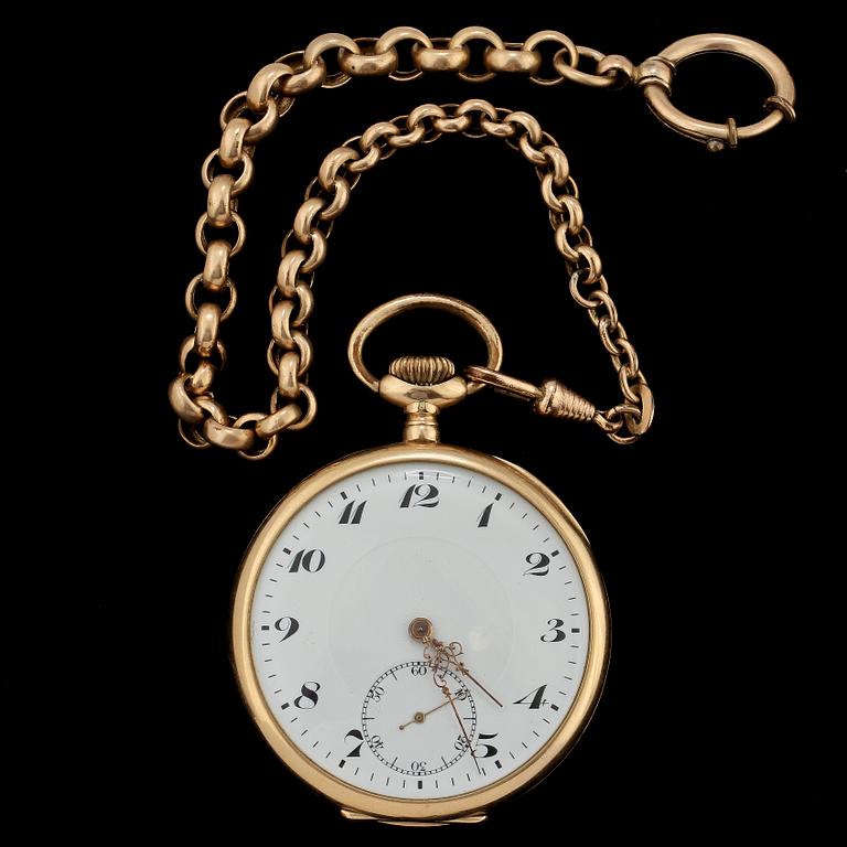 FICKUR, 14k guld. Vikt 80 g.