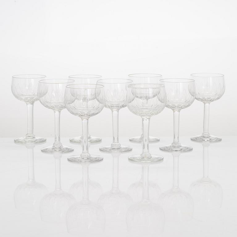 Göran Hongell, A 43-piece glass ware set "Kilta". Iittala, in production 1947-1966.