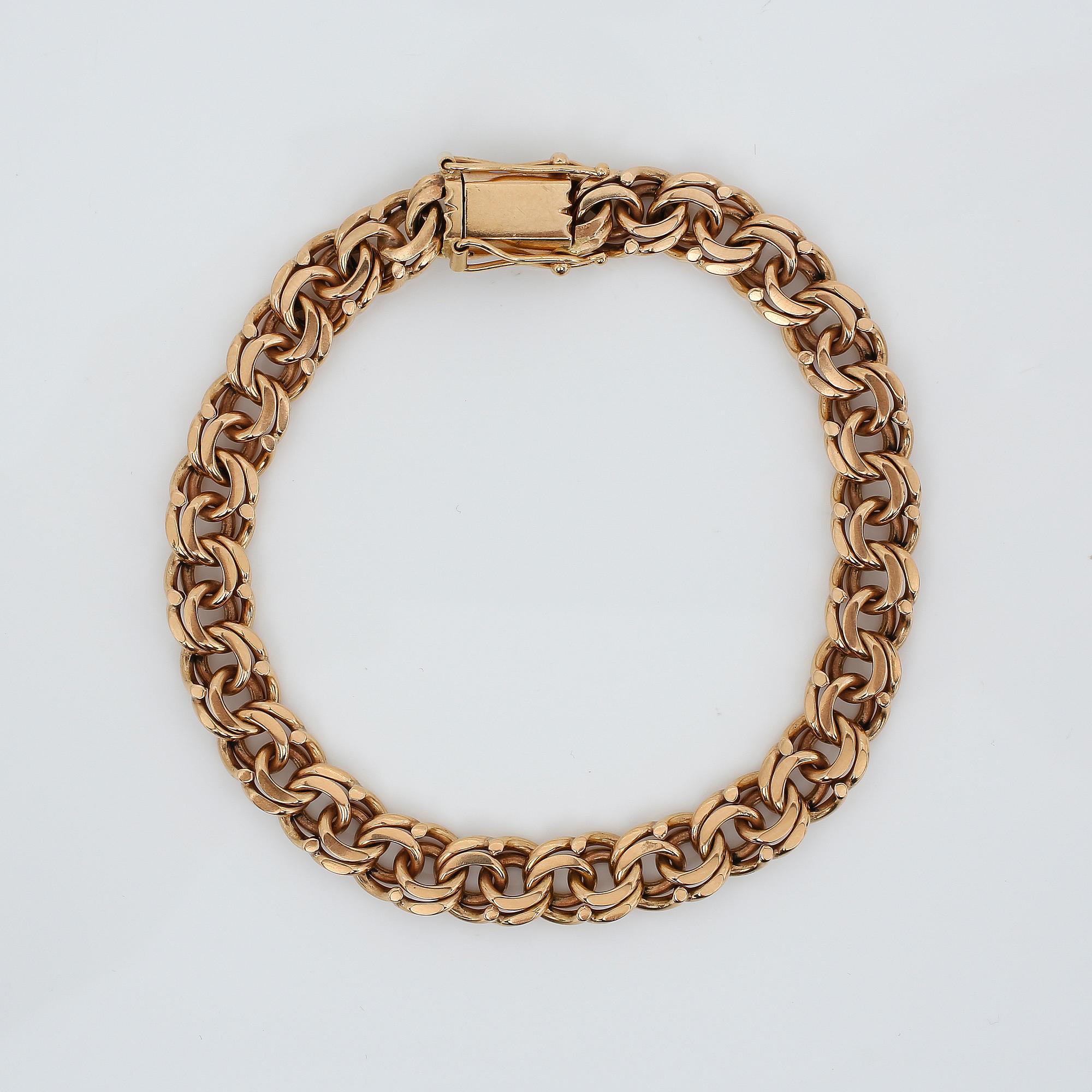 ARMBAND, 18K guld, Spanien, efter 1934. Vikt ca 28,28 g.