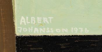 Albert Johansson, "Konnexion 218" (Blå urna och trädgård).