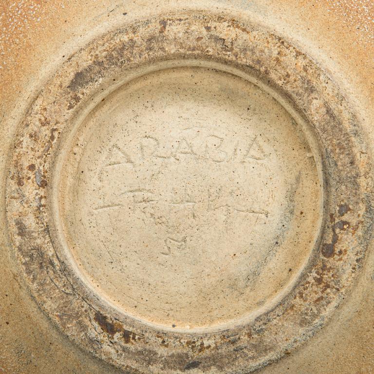 Friedl Holzer-Kjellberg, A stoneware floor bowl, signed ARABIA -F.H.Kj.- 50.