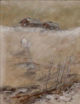 Matti Alapoti, oil on board, signed.