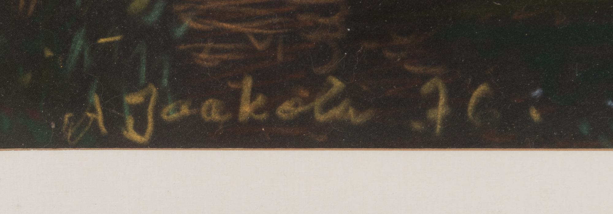 ALPO JAAKOLA, mixed media, signed and dated -76.