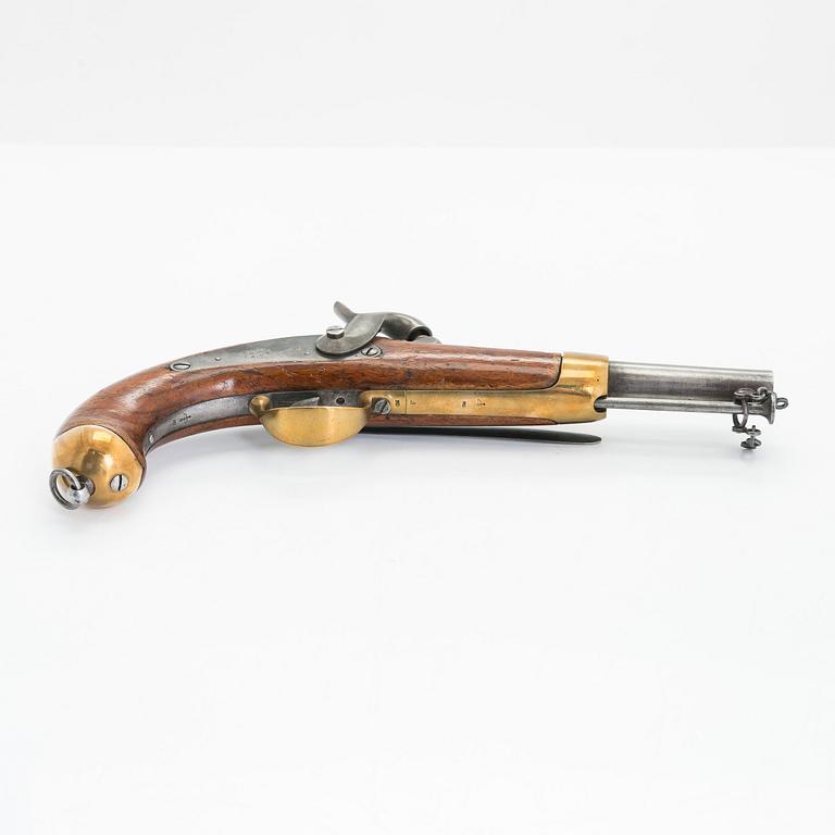 A Russian percussion naval belt pistol dated 1859.