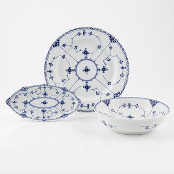 Royal Copenhagen, An 87-piece 'Musselmalet' porcelain service, Denmark.