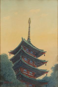 Two Japanese watercolours, including Y. Matsumoto, 20th century.