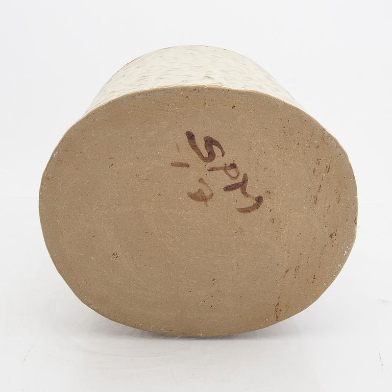 Signe Persson-Melin, a handsigned and dated 17 glazed stoneware bowl.