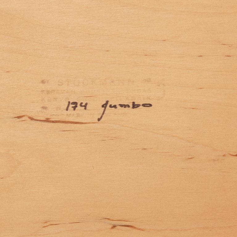 Olof Ottelin, fåtöljer ett par, "Jumbo", modell "174", Kervo Snickerifabrik för Stockmann, Finland, 1960-tal.