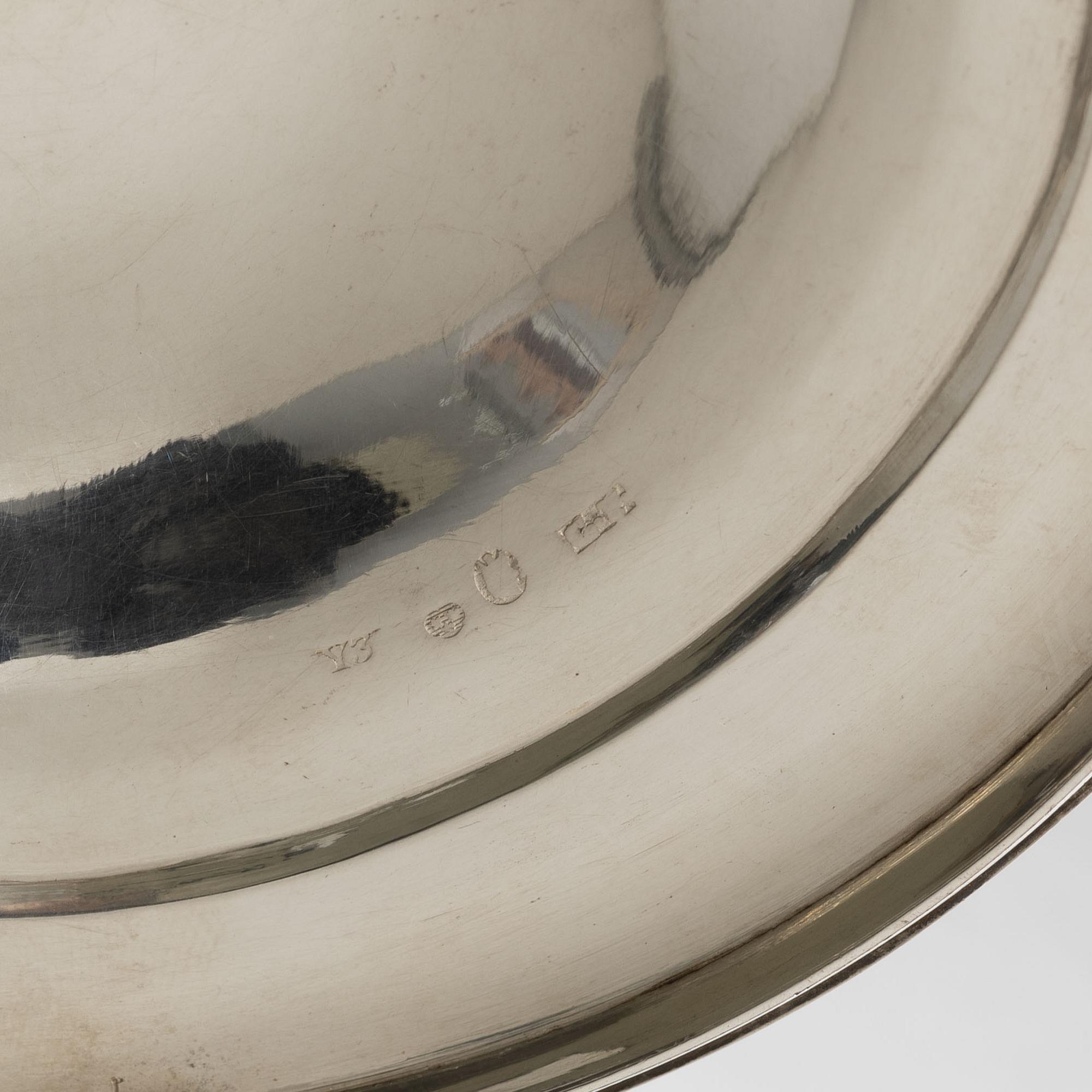 A Swedish silver sugarbowl, marks of Gustaf Folcker, Stockholm 1829.