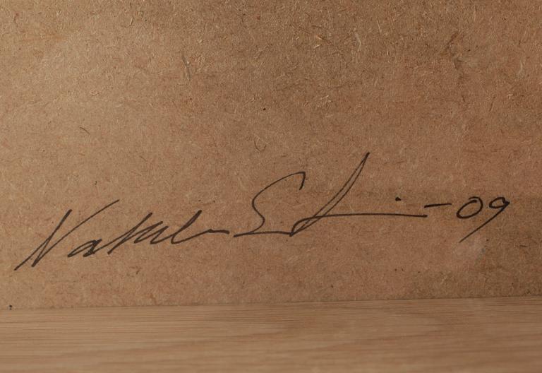 NATALIE SUTINEN, objekt med blandteknik, signerad, daterad -09.