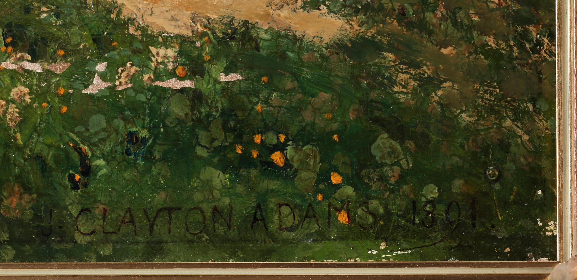 JOHN CLAYTON ADAMS, olja på duk, sign o dat 1891.