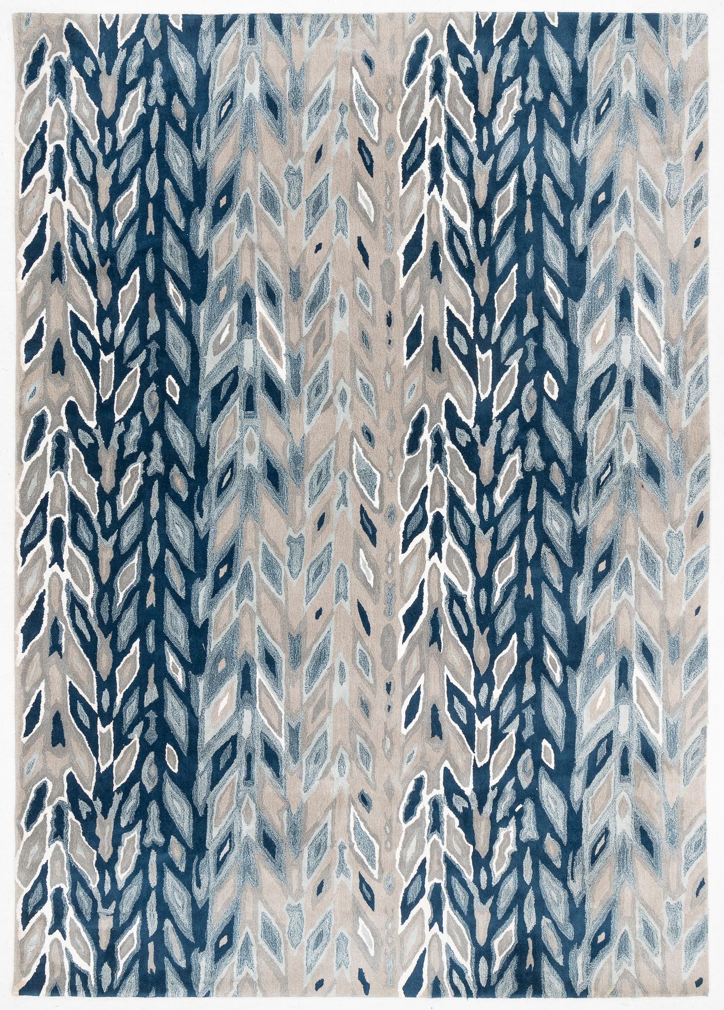 William Yeoward, a 'Kalata Indigo' carpet, circa 425 x 300 cm.