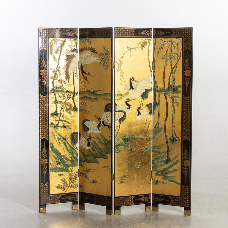 A Japanese folding screen later part of the 20th century.