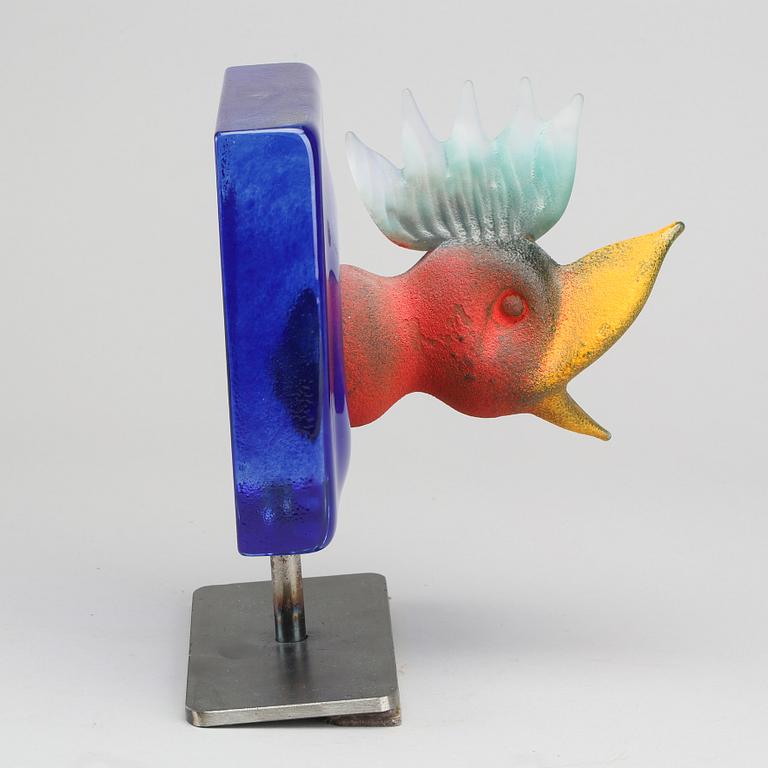 KJELL ENGMAN, sculpture, signed and numbered 009015/300. Kosta Boda.