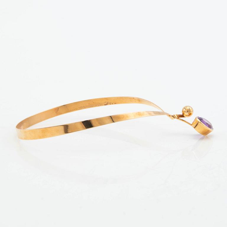 Necklace, 18K with amethyst.