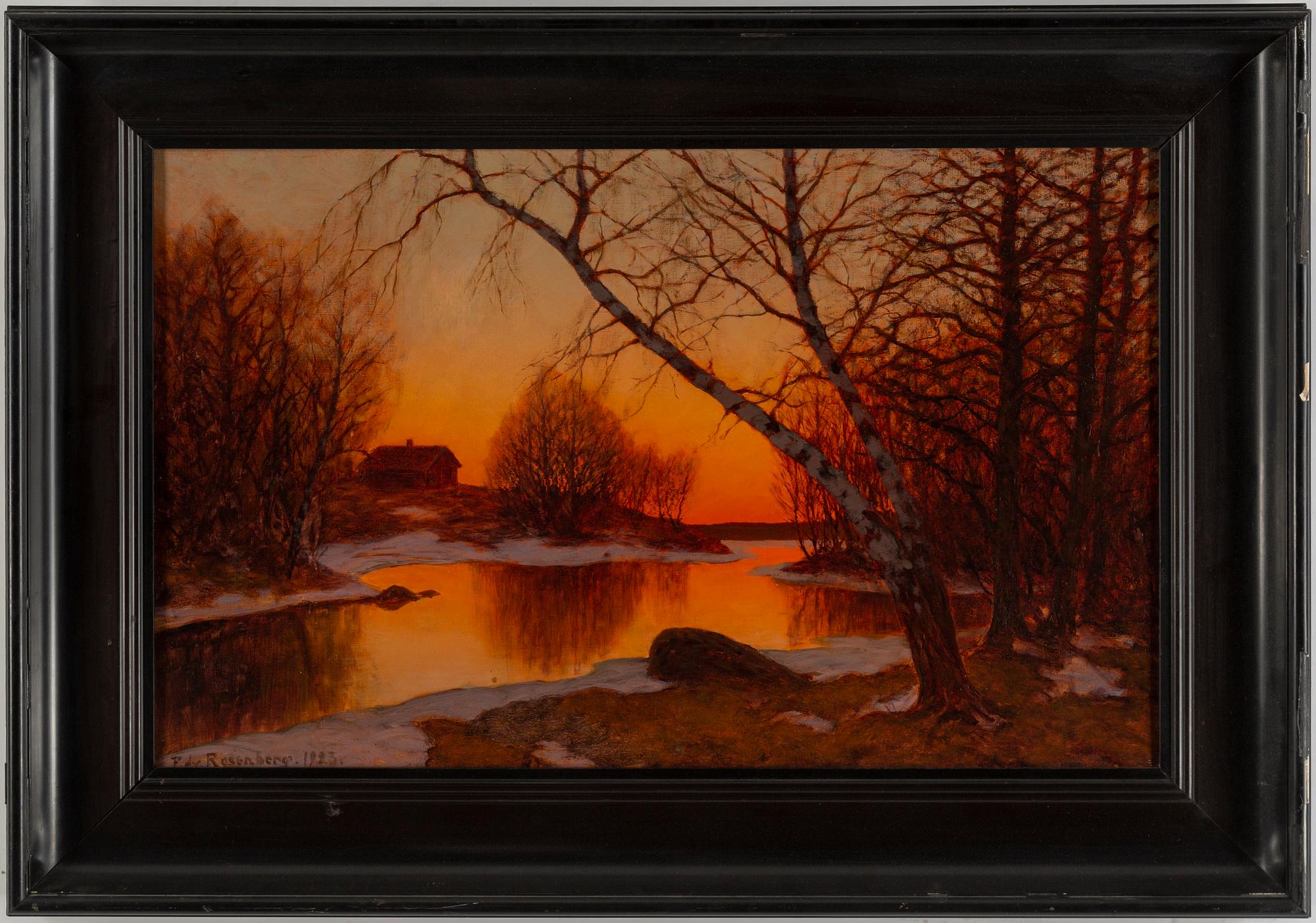 EDVARD ROSENBERG, oil on canvas, signed and dated 1923.