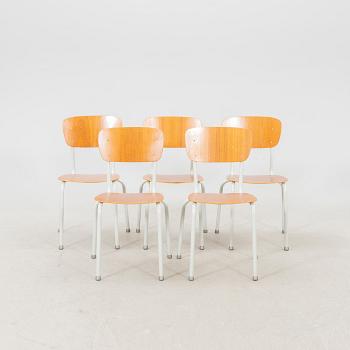 A set of five chairs by Perssonverken around the middle of the 20th century.