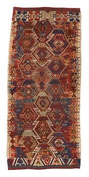 274. A carpet, antique/semi-antique Anatolian kilim, ca 292-301 x 125-135 cm.