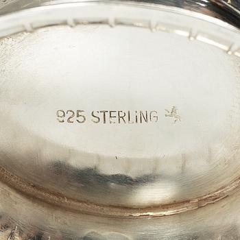 Three silver bowls, mid-20th century.