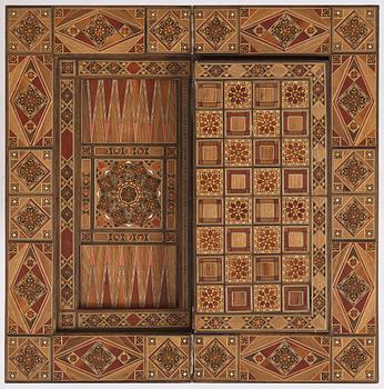 Spelbord, Damaskus Syrien, omkring år 1900.