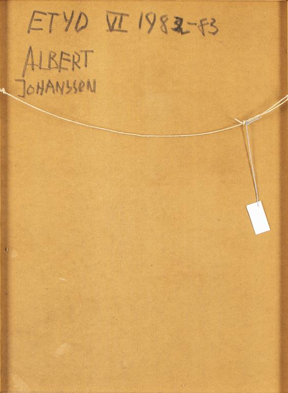 Albert Johansson, oil on panel, signed. Dated 1982-83 verso.