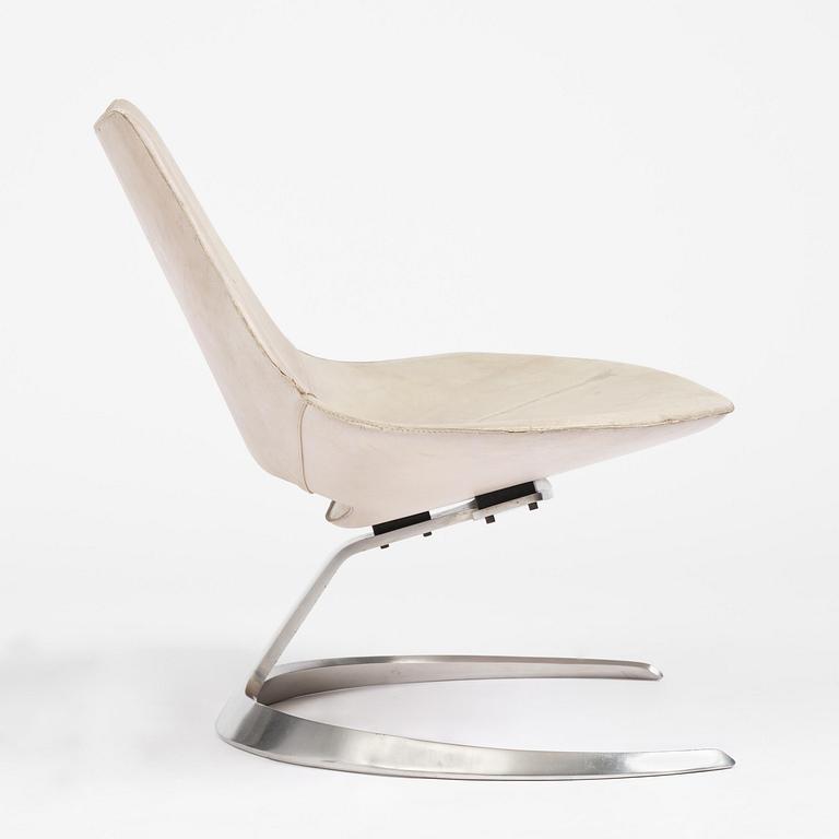 Preben Fabricius & Jørgen Kastholm, a "Scimitar" chair, Ivan Schlechter, Copehhagen, 1960s.