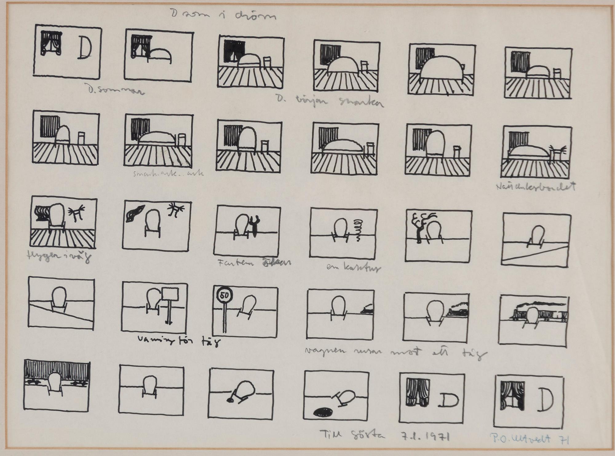 Per Olof Ultvedt, "D som i dröm".