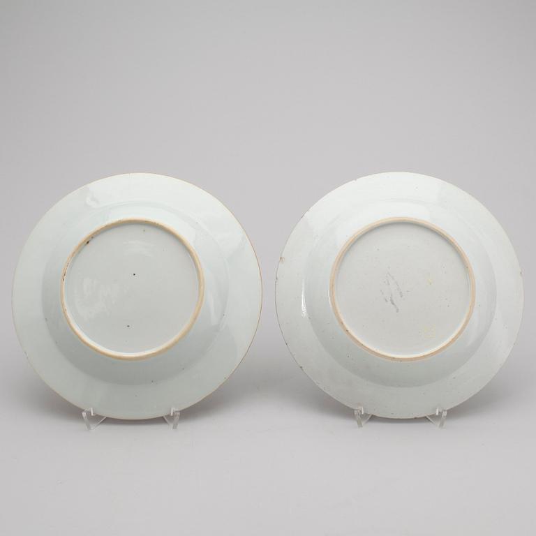 TALLRIKAR, 8st, porslin, Kina, Qianlong (1736-1795).