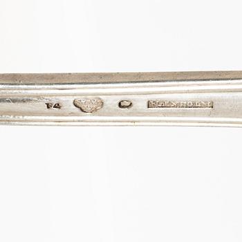 four silver serving utensils, Sweden, including Wilhelm smedberg, Karlstad, 1800.