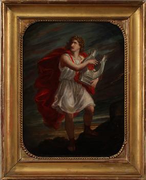 OKÄND KONSTNÄR, olja på duk, signerad, 1800-tal.