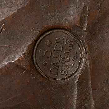 PLATE MONEY, 8 daler SM 1659 (Karl X Gustav), Avesta.