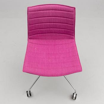A Italian 21st century 'Catifa 46-Trestle fixed' desk chair for Arper by Lievore Altherr Molina.