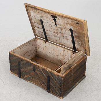 A chest, dated 1852.